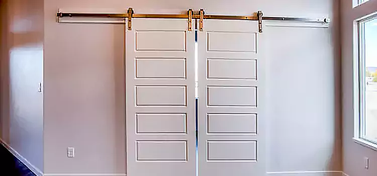 Glass Barn Door with Installation Hardware Kit Canmore