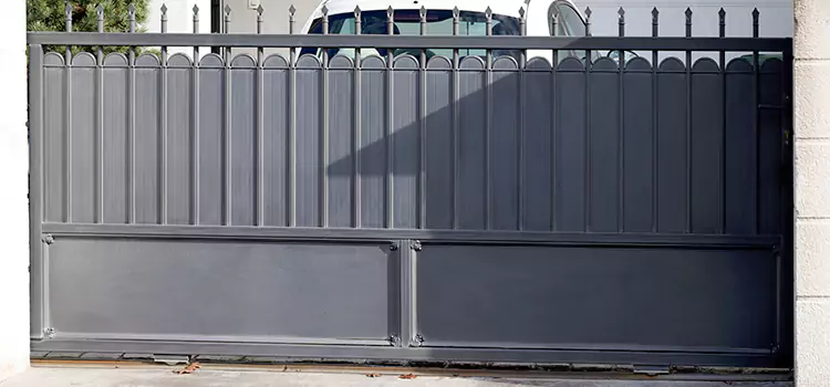 Metal Driveway Gate Installation Canmore
